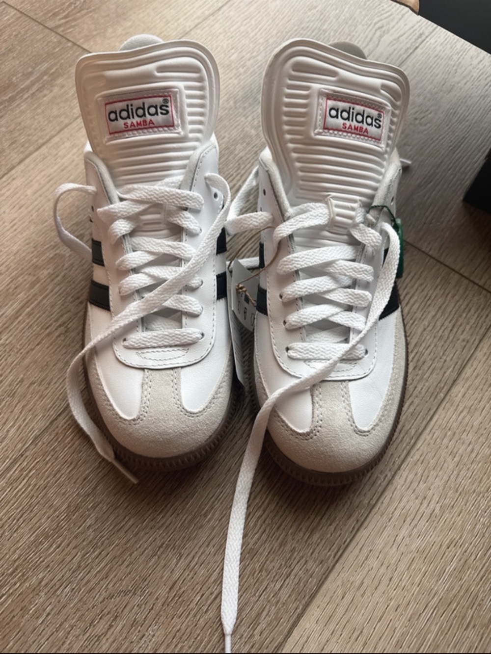 adidas White Black Samba Women's Athletic Sneakers